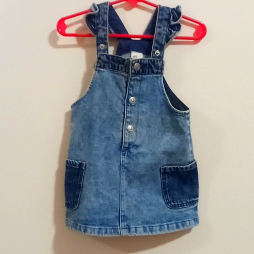 H&M Denim Overall Dress 🖤